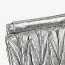 Miu Miu Matelasse Metallic Leather Clutch