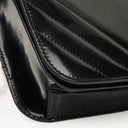 Chanel Black Patent Leather Full Flap Bag