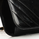 Chanel Black Patent Leather Full Flap Bag