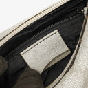 Gucci Silver Metallic Canvas Hobo Bag