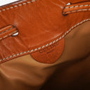 Celine Vintage Macadam Triomphe Drawstring Bucket Bag