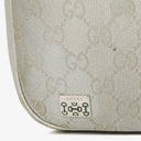 Gucci Silver Metallic Canvas Hobo Bag