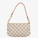 Louis Vuitton Pochette Accessoires Damier Azur Clutch Handbag