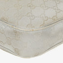 Gucci Silver Metallic Canvas Hobo Bag