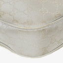 Gucci Silver Metallic Canvas Hobo Bag