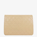 Chanel Medium Classic Single Flap Bag Beige Quilted Lambskin