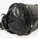 Miu Miu Vitello Black Bow Satchel Bag