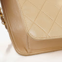Chanel Medium Classic Single Flap Bag Beige Quilted Lambskin