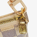 Louis Vuitton Pochette Accessoires Damier Azur Clutch Handbag
