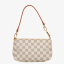 Louis Vuitton Pochette Accessoires Damier Azur Clutch Handbag