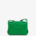 Bottega Veneta Mini Cassette Parakeet Maxi Intrecciato Leather Crossbody Bag