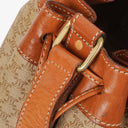 Celine Vintage Macadam Triomphe Drawstring Bucket Bag