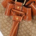 Celine Vintage Macadam Triomphe Drawstring Bucket Bag