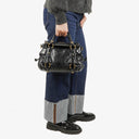 Miu Miu Vitello Black Bow Satchel Bag