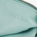 Bottega Veneta Blue Leather Double Knot Clutch
