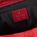 Gucci Red GG Canvas Shoulder Hobo Bag