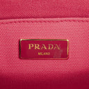 Prada Floral Canapa Logo Tote Bag
