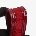 Gucci Red GG Canvas Shoulder Hobo Bag