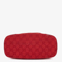 Gucci Red GG Canvas Shoulder Hobo Bag