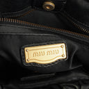 Miu Miu Black Vitello Satchel Bag