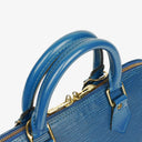 Sac à main Louis Vuitton Alma PM en cuir Epi bleu