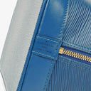 Sac à main Louis Vuitton Alma PM en cuir Epi bleu