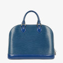 Louis Vuitton Alma PM Blue EPI Leather Handbag