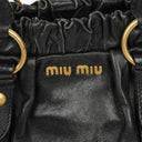 Miu Miu Black Vitello Satchel Bag