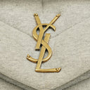 Yves Saint Laurent Grey Quilted Jersey Puffer Loulou Bag