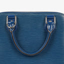 Louis Vuitton Alma PM Blue EPI Leather Handbag