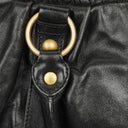 Miu Miu Black Vitello Satchel Bag
