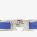 Hermes Blue Enamel Clic Clac H Bracelet