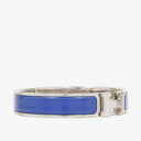Hermes Blue Enamel Clic Clac H Bracelet
