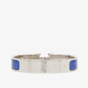 Hermes Blue Enamel Clic Clac H Bracelet