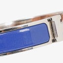 Hermes Blue Enamel Clic Clac H Bracelet