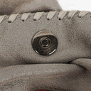 Stella McCartney Falabella Mini Tote Grey Vegan Shaggy Deer Fold Over Bag
