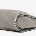 Stella McCartney Falabella Mini Tote Grey Vegan Shaggy Deer Fold Over Bag