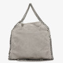 Stella McCartney Falabella Mini Tote Grey Vegan Shaggy Deer Fold Over Bag