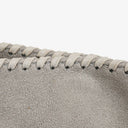 Stella McCartney Falabella Mini Tote Grey Vegan Shaggy Deer Fold Over Bag
