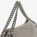 Stella McCartney Falabella Mini Tote Grey Vegan Shaggy Deer Fold Over Bag