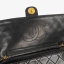 Chanel Medium Classic Single Flap Bag Black Quilted Lambskin With 24K Gold-Plated Hardware
