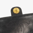 Chanel Medium Classic Single Flap Bag Black Quilted Lambskin With 24K Gold-Plated Hardware