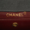 Sac à rabat unique vintage Chanel Medium Classic en agneau matelassé et jersey avec ferrures plaquées or 24K