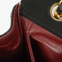 Sac à rabat unique vintage Chanel Medium Classic en agneau matelassé et jersey avec ferrures plaquées or 24K