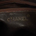 Chanel CC Camera Tassel Vintage Bag In Brown Quilted Suede