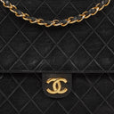 Chanel Medium Classic Single Flap Bag Black Quilted Lambskin With 24K Gold-Plated Hardware