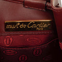 Cartier Must De Cartier Burgundy Leather Bag