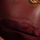 Cartier Must De Cartier Burgundy Leather Bag