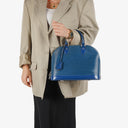 Louis Vuitton Alma PM Blue EPI Leather Handbag