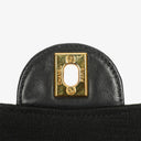 Sac à rabat unique vintage Chanel Medium Classic en agneau matelassé et jersey avec ferrures plaquées or 24K